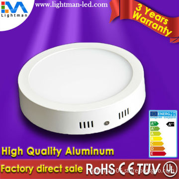 170mm 12W White Color Surface Mounted Indoor Lighting LED Round Panel